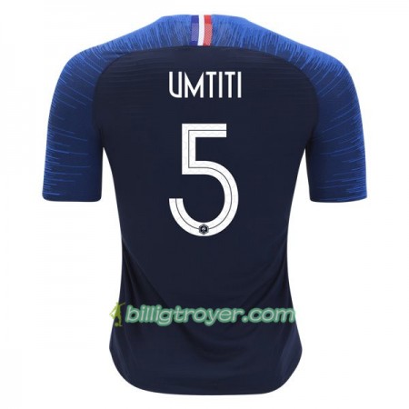 Billige Fotballdrakter Frankrike Umtiti 5 VM 2018 Hjemmedraktsett